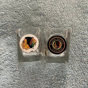 Chicago Blackhawks Square Shot Glasses - Set of 2